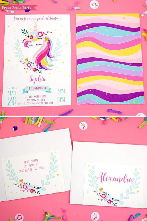 Unicorn Birthday Party Printable Set - Image 8