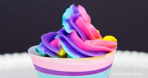 DIY Rainbow Swirl Frosting (Unicorn Cupcakes) - Press Print Party!