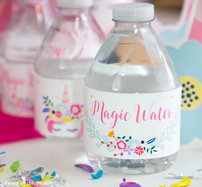 Truly Magical Unicorn Birthday Party Decorations DIY - By Press Print Party!