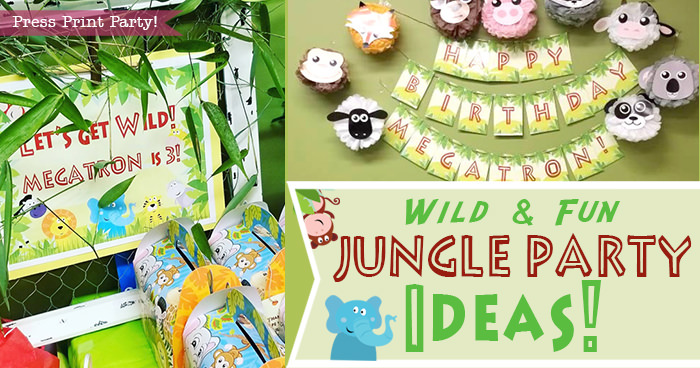 Wild and Fun Jungle Party Ideas collage