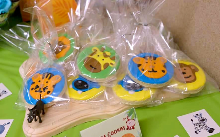 Jungle party cookies