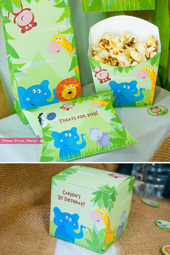 Jungle Party Decorations - Birthday Printables - Press Print Party!