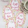 Tea Party Favor Tags Printables, Thank You Tags