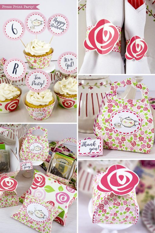 Tea Party Printables, Tea Party Decorations