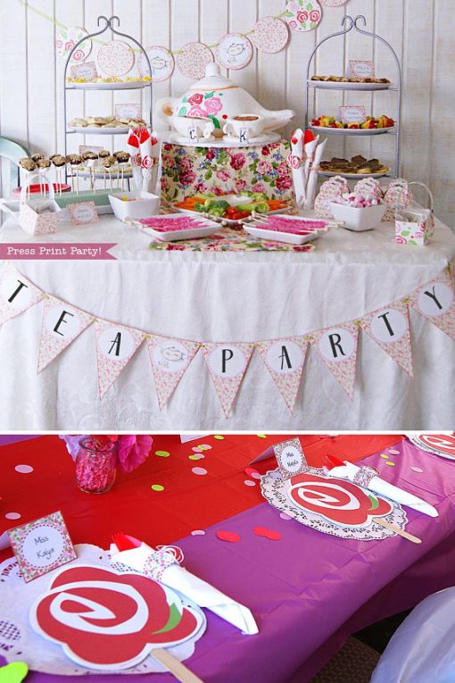 Tea Party Printables, Tea Party Decorations