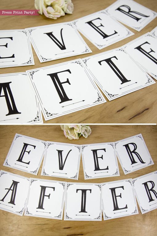 wedding banner ever after. bunting