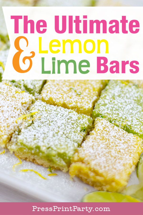 The ultimate lemon and lime bars