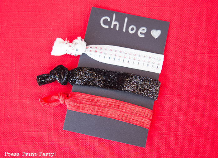 Movie Night favors Hair ties- Press Print Party!