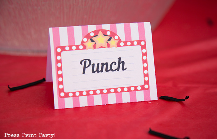 movie night food labels Printables by Press Print Party!