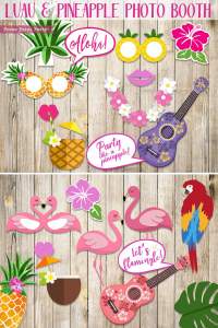 Hawaiian Photo Booth Props Printables - Press Print Party!