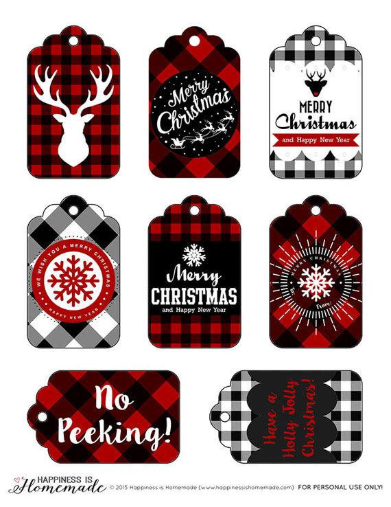 free printable christmas gift tags