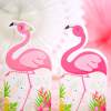 Flamingo party favor boxes or bags with girl and boy pink flamingos - Printables by Press Print Party!