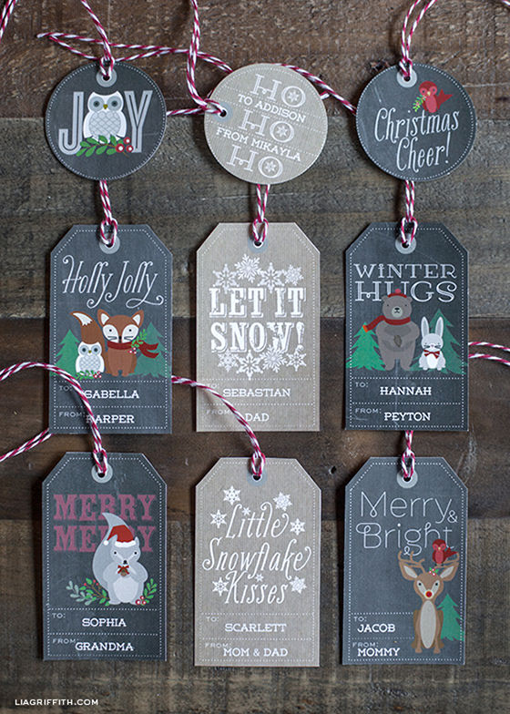 free printable christmas gift tags