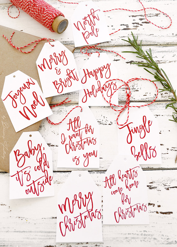 200+ Free printable Christmas gift tags Round Up - Press Print Party!