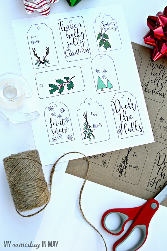 200+ Free printable Christmas gift tags Round Up - Press Print Party!