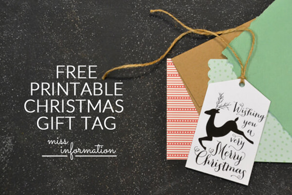 free printable christmas gift tags