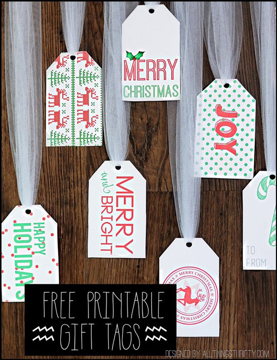 free printable christmas gift tags