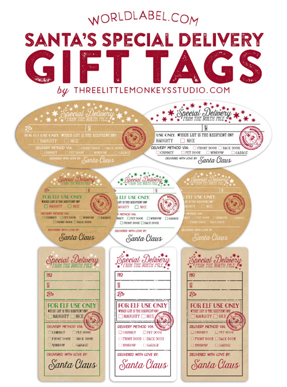 free printable christmas gift tags