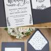 Rustic Wedding Invitation Template Printable Set, Wedding Invitation Suite, w rsvp cards, envelope insert, address label, & more cards - Rustic Leaf Design- Press Print Party!