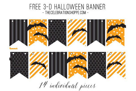 Free Halloween Printables - banner - List by Press Print Party!