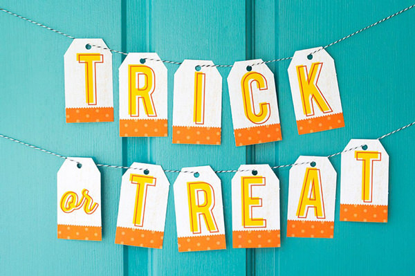 Free Halloween Printables - banner - List by Press Print Party!