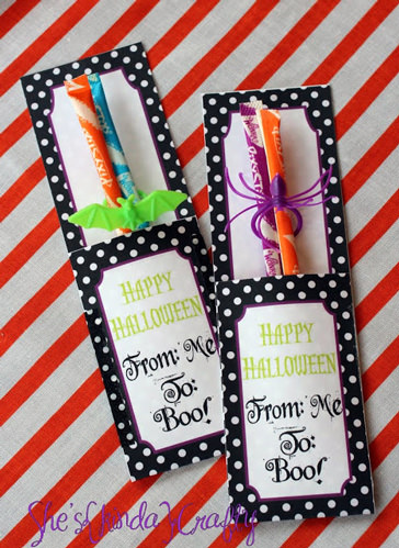 Free Halloween Printables - treat bag - List by Press Print Party!