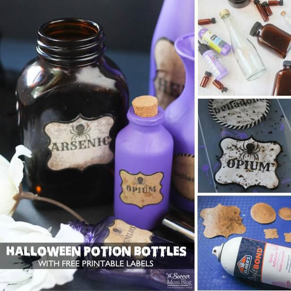 Free Halloween Printables - jar labels - List by Press Print Party!