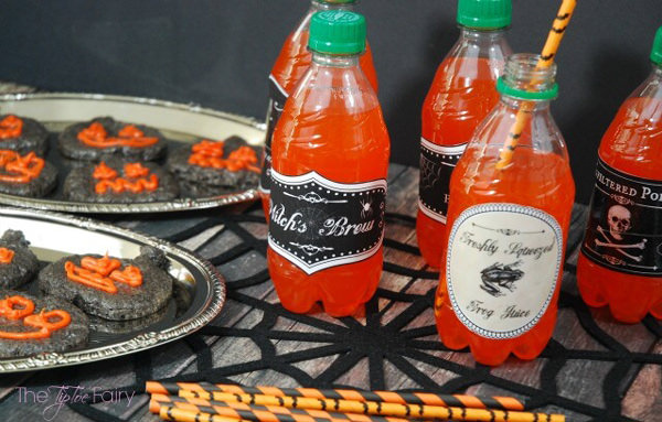 Free Halloween Printables - drink labels - List by Press Print Party!