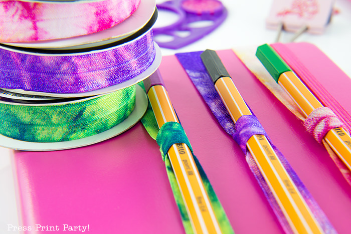 DIY pen and pencil holders for Bullet Journals, notebooks, and planners - Press Print Party!