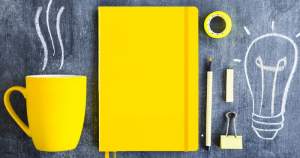 Yellow journal. How to start your bullet journal the right way - Press Print Party!