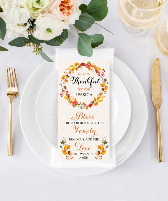 Printable place cards on etsy editable