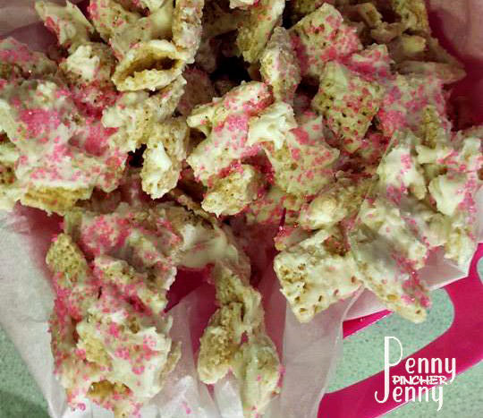 sweet chex mix recipes princess chex mix with pink sugar