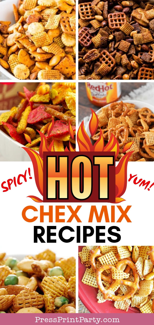11 spicy chex mix recipes - Press Print Party!