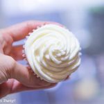 Cupcake frosted with white Swiss meringue buttercream frosting - Press Print Party!
