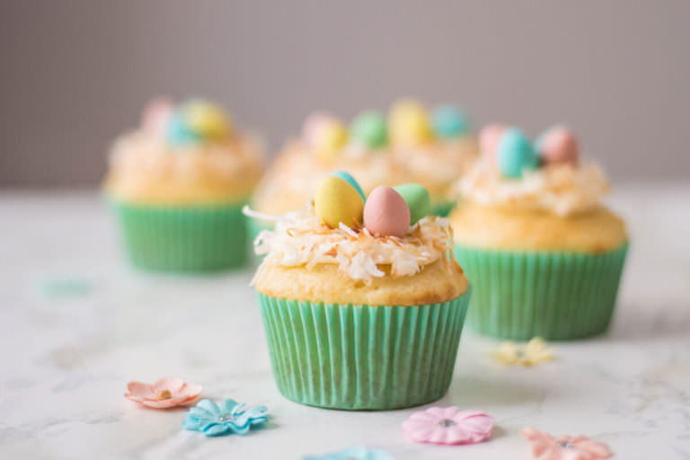 Adorable Easter Treats - nest cupcakes - Press Print Party!