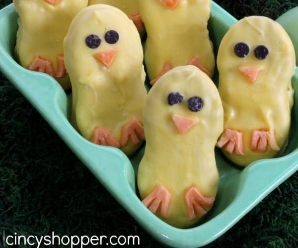 Adorable Easter Treats - Chick with nut butter - Press Print Party!