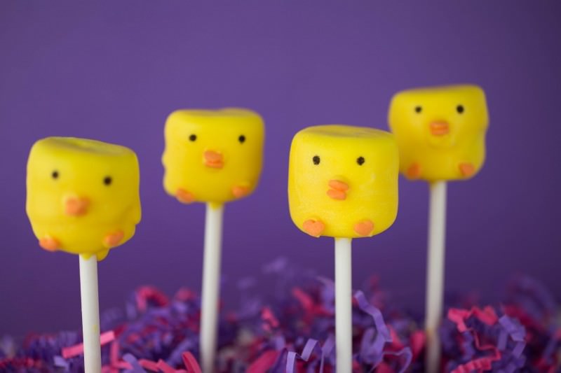 Adorable Easter Treats - Chick marshmallows - Press Print Party!