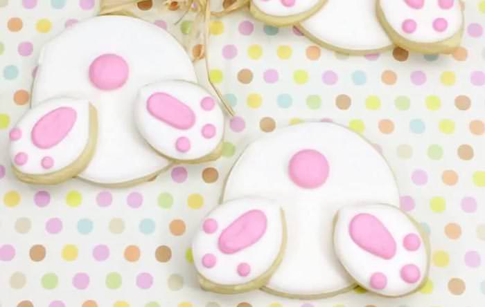 Adorable Easter Treats -bunny butt cookies - Press Print Party!