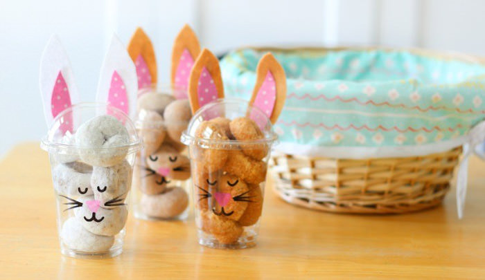 Adorable Easter Treats - donut bunny cups - Press Print Party!