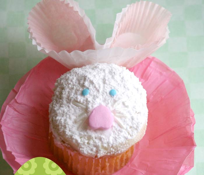 Adorable Easter Treats - bunny cupcake - Press Print Party!