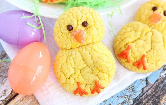 Adorable Easter Treats - Chick lemon cookies - Press Print Party!
