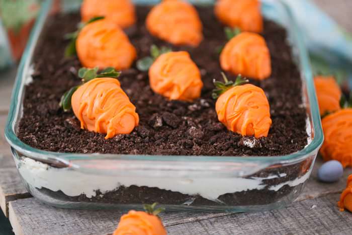 Adorable Easter Treats - dirt carrot cake- Press Print Party!