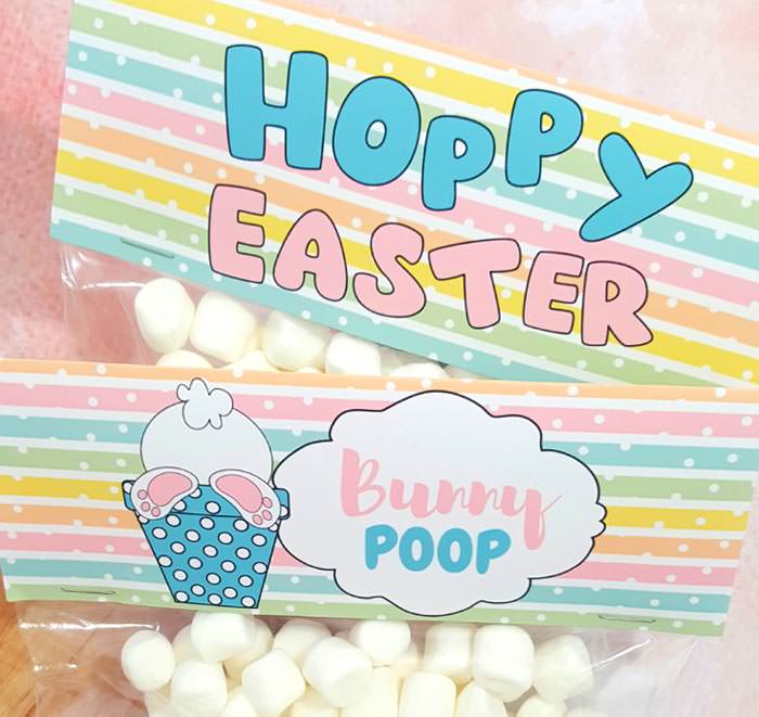 Easter free printable treat bag topper
