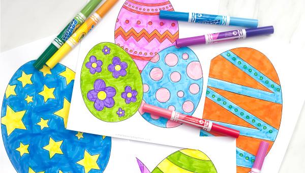 Easter free printable coloring page