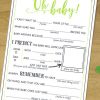 Baby Shower MadLibs Advice Card, Baby Girl or boy