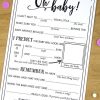 Baby Shower MadLibs Advice Card, Boho Baby Shower