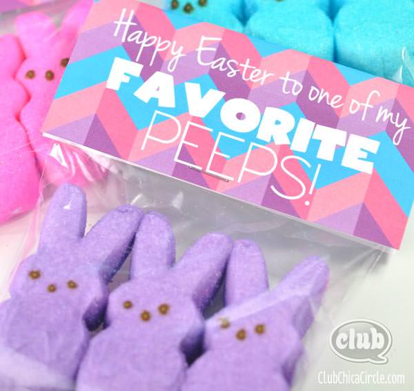 Easter free printable treat bag topper