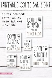 DIY Farmhouse Coffee Bar Sign ideas