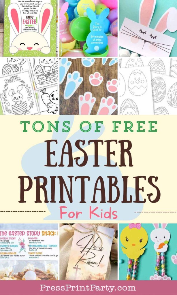 tons of free Easter printables for kids -Press Print Party!