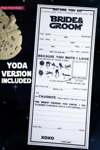 Star Wars Wedding Mad Libs Printables - Press Print Party!
